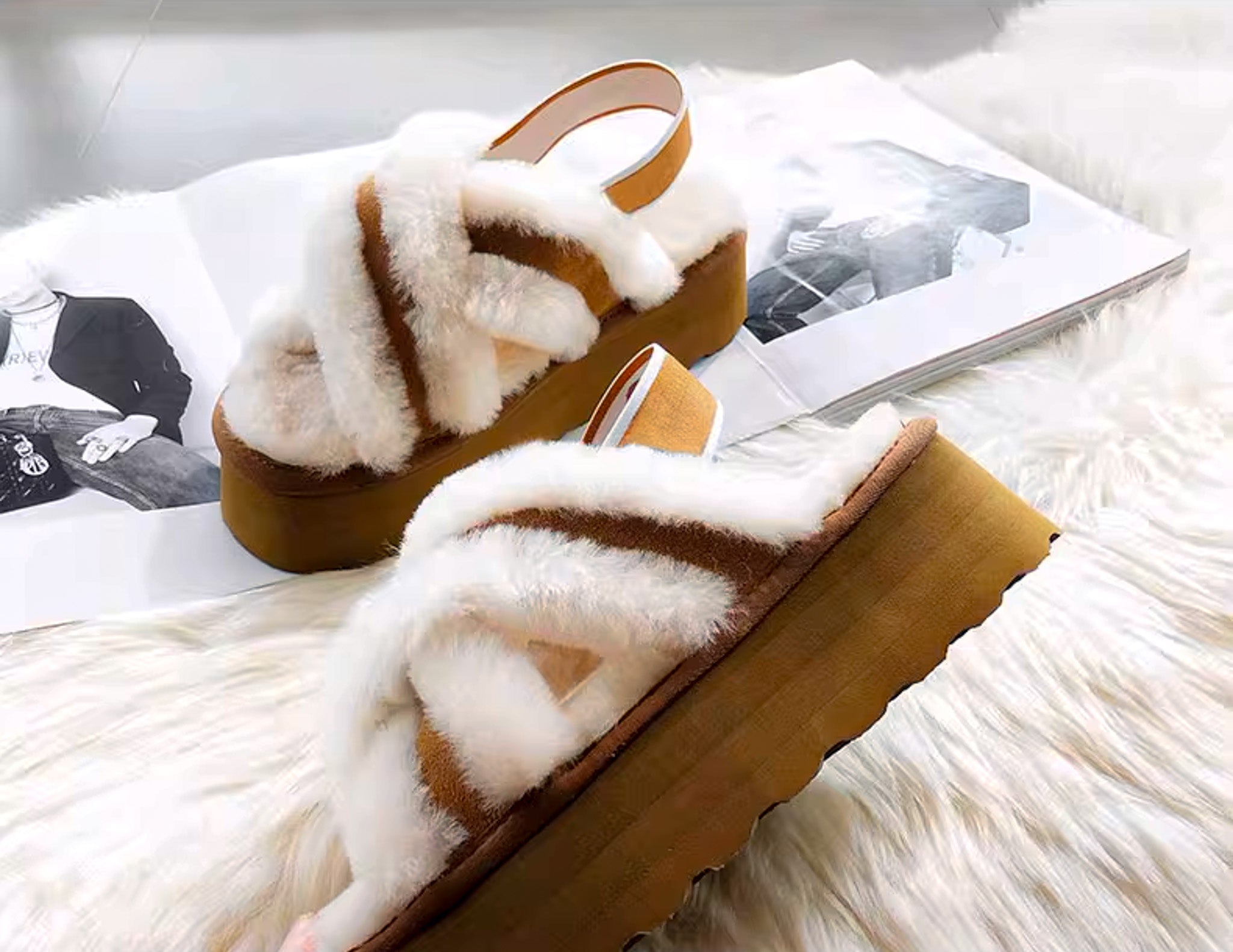 Riga chestnut real wool