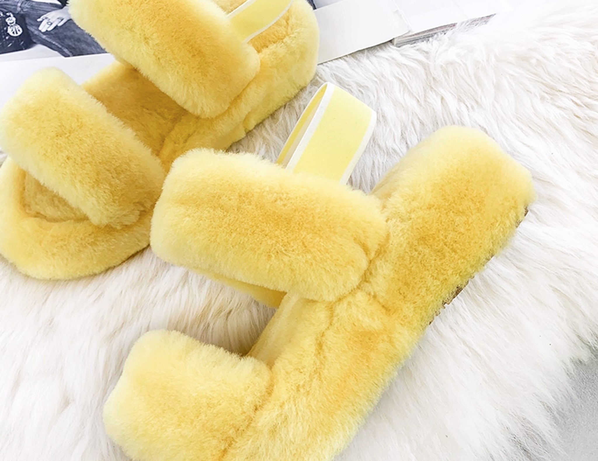 Kael yellow real wool