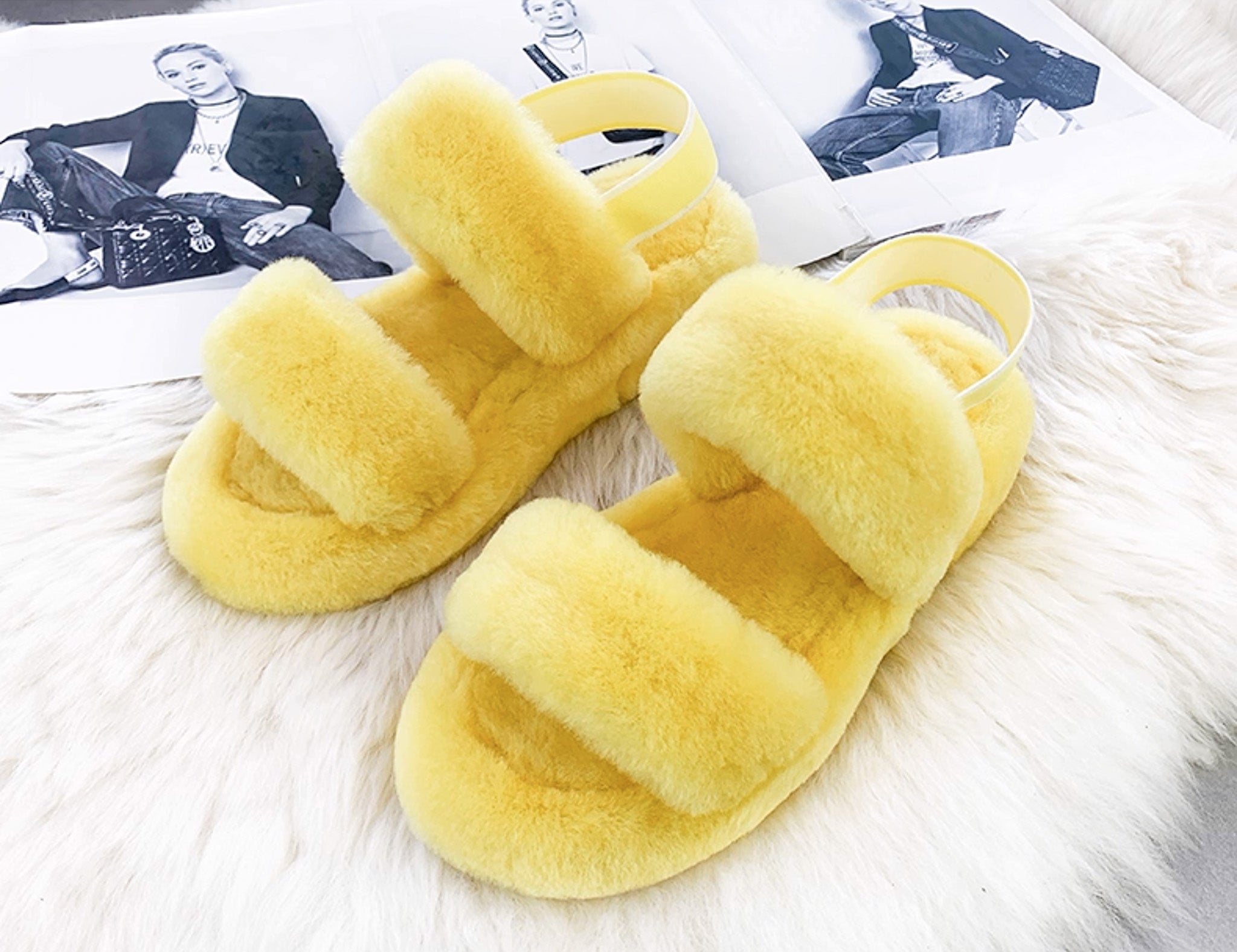 Kael yellow real wool