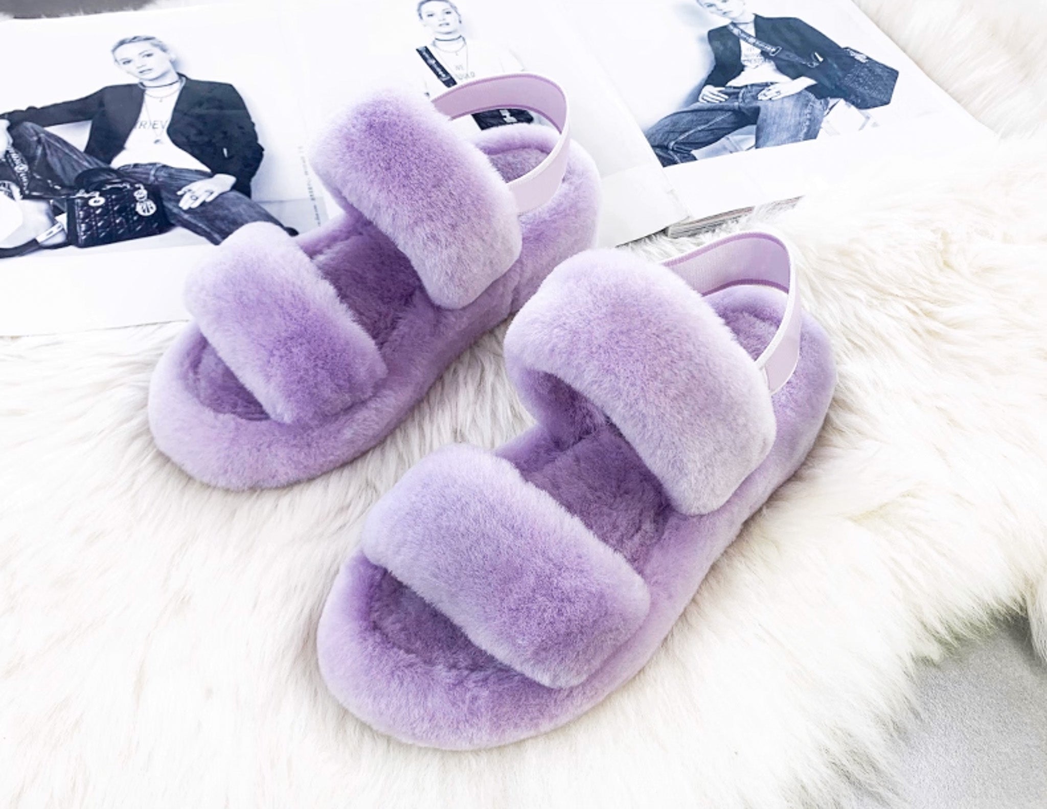 Kael purple real wool
