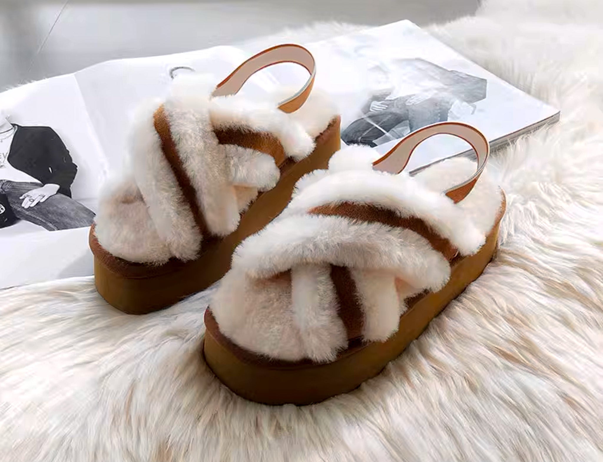 Riga chestnut real wool