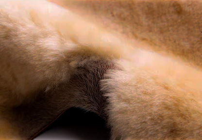 Riga white real wool