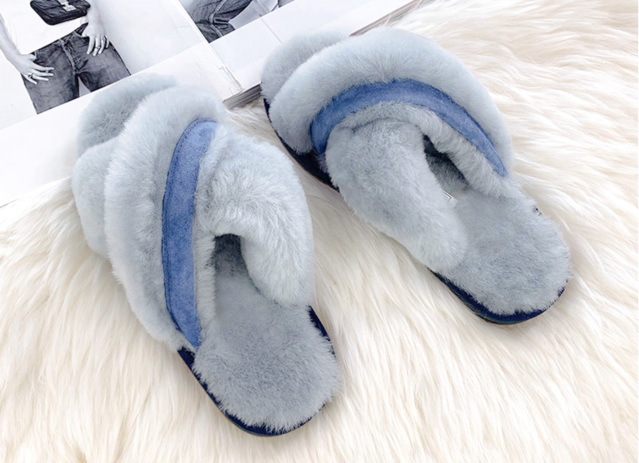 Bliss real wool light gray