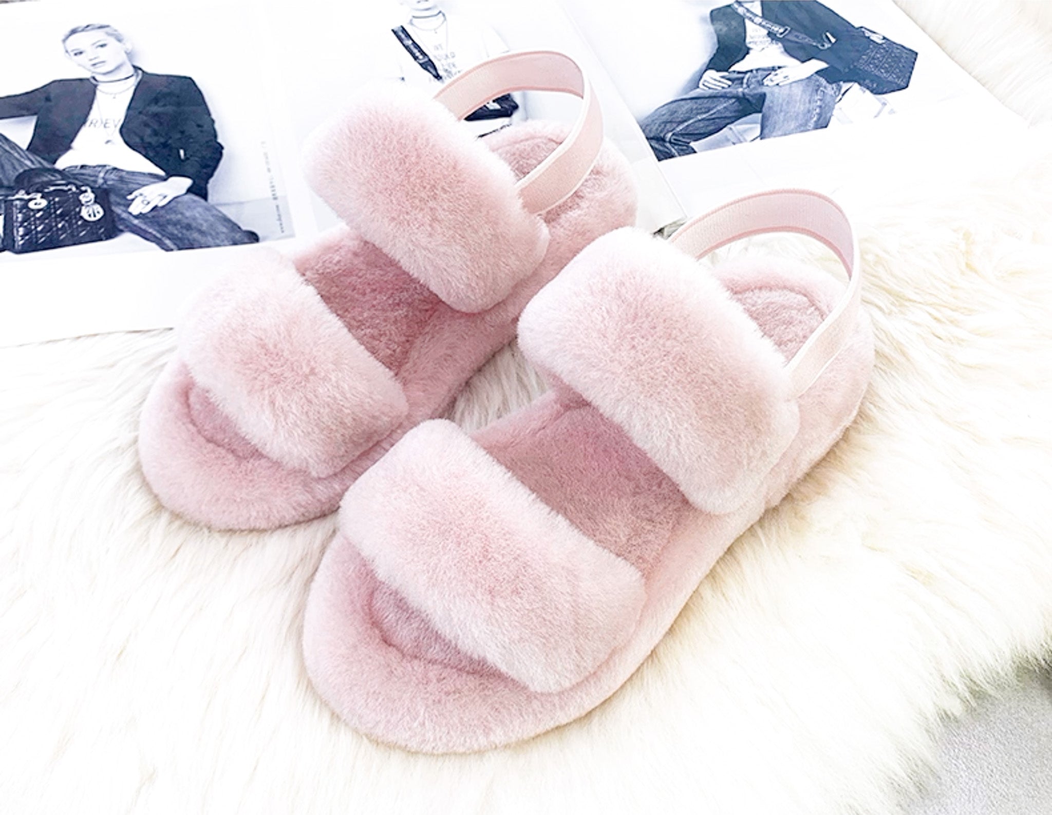 Kael pink real wool