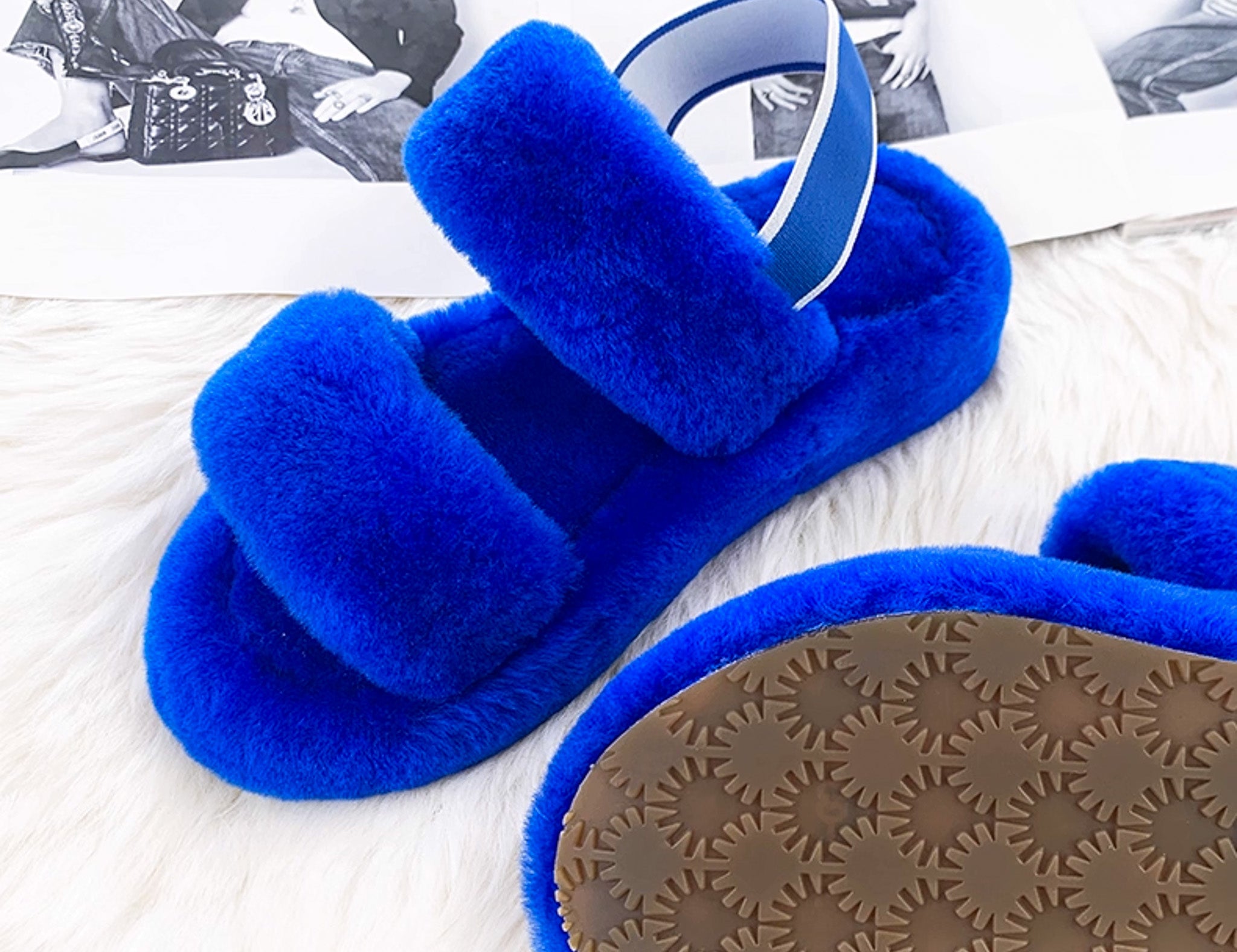 Kael blue real wool