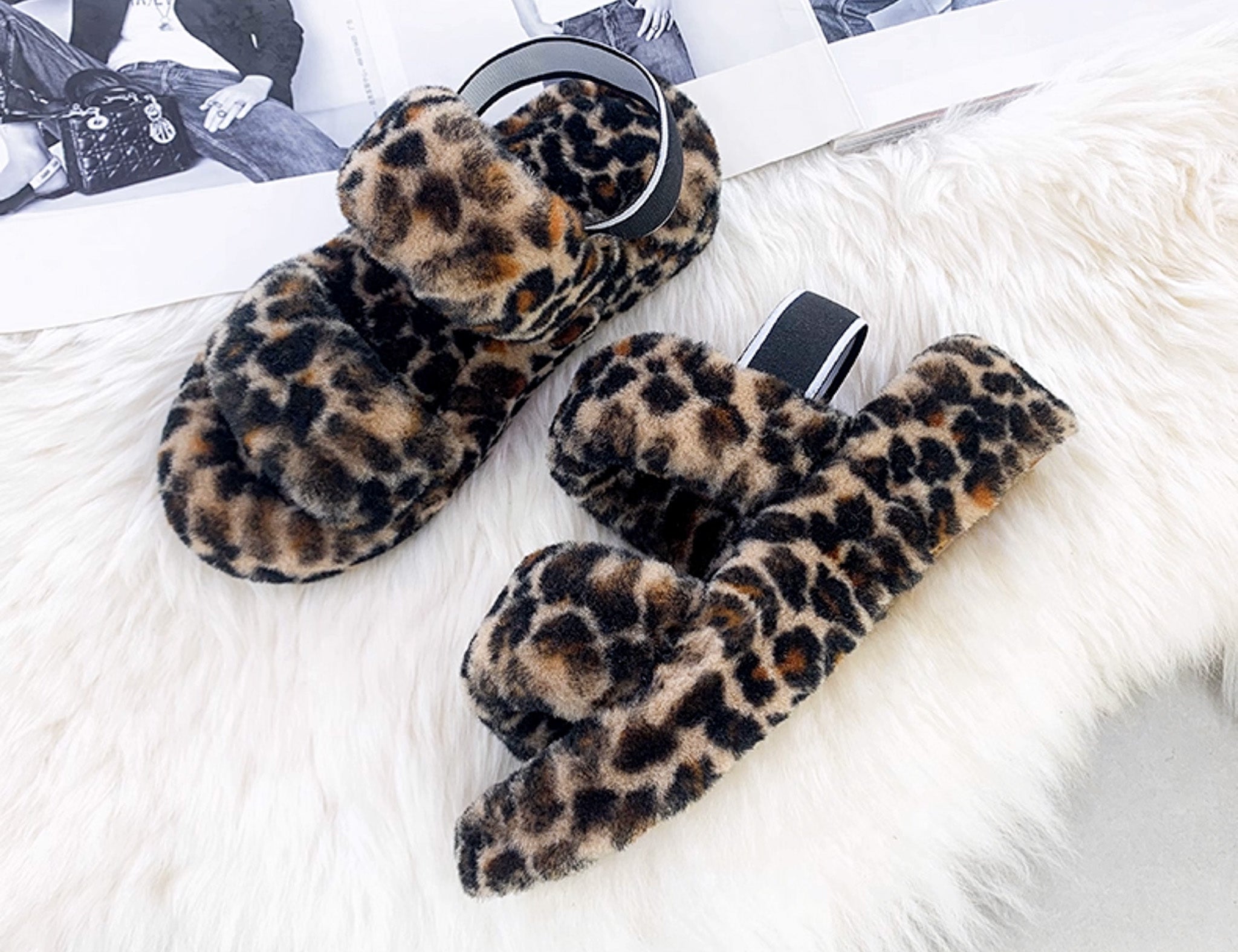 Kael leopard real wool