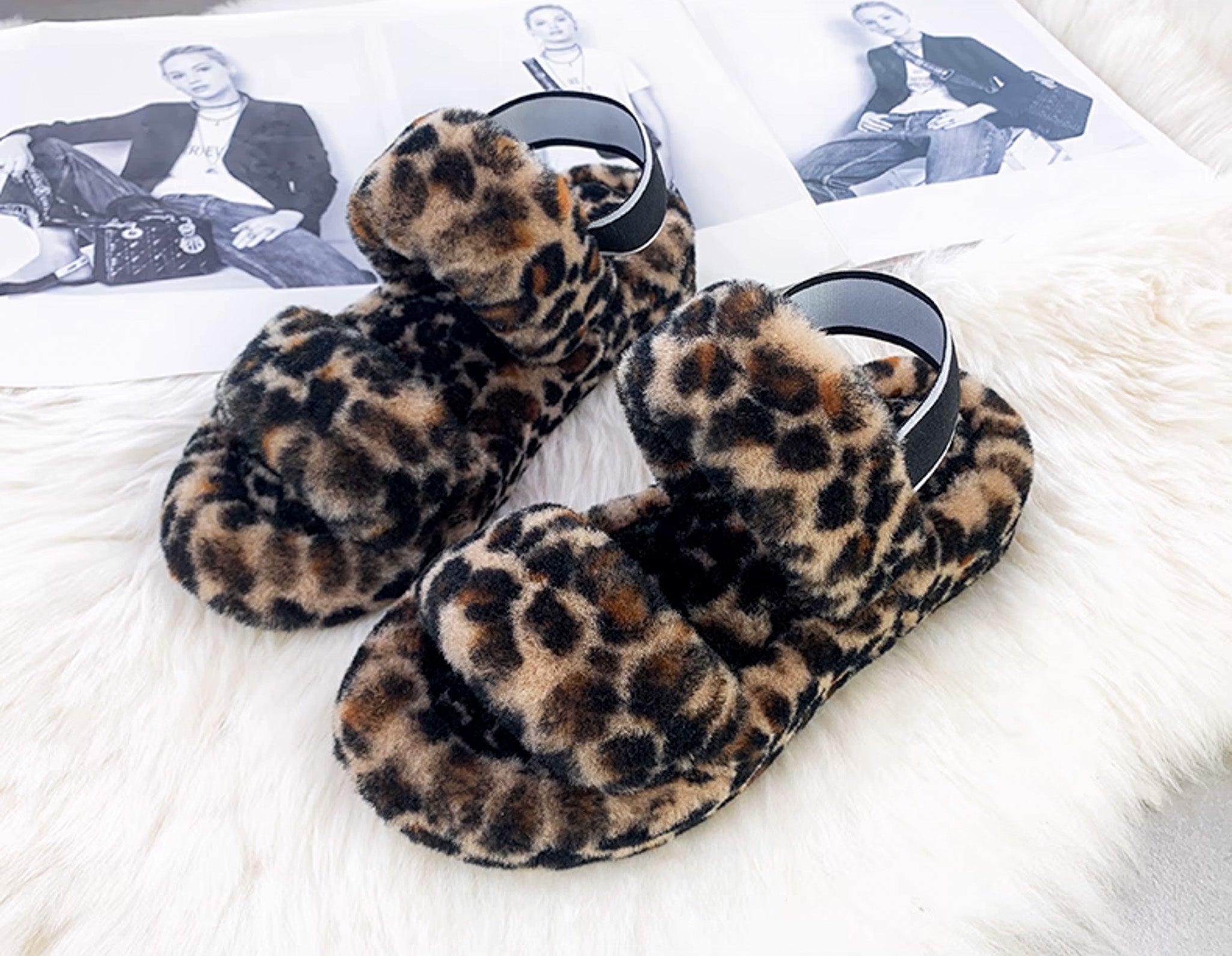 Kael leopard real wool