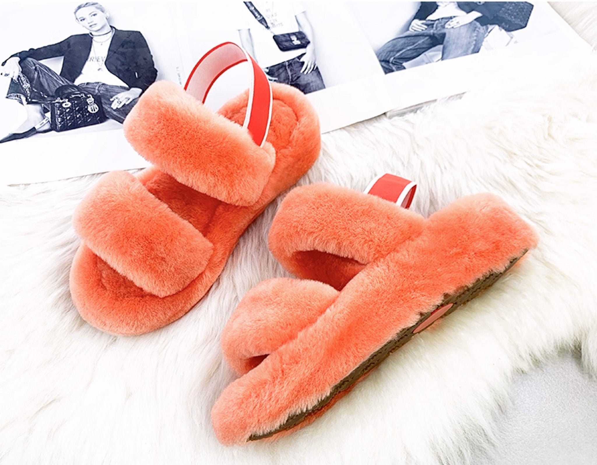 Kael orange real wool