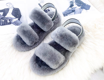 Kael gray real wool