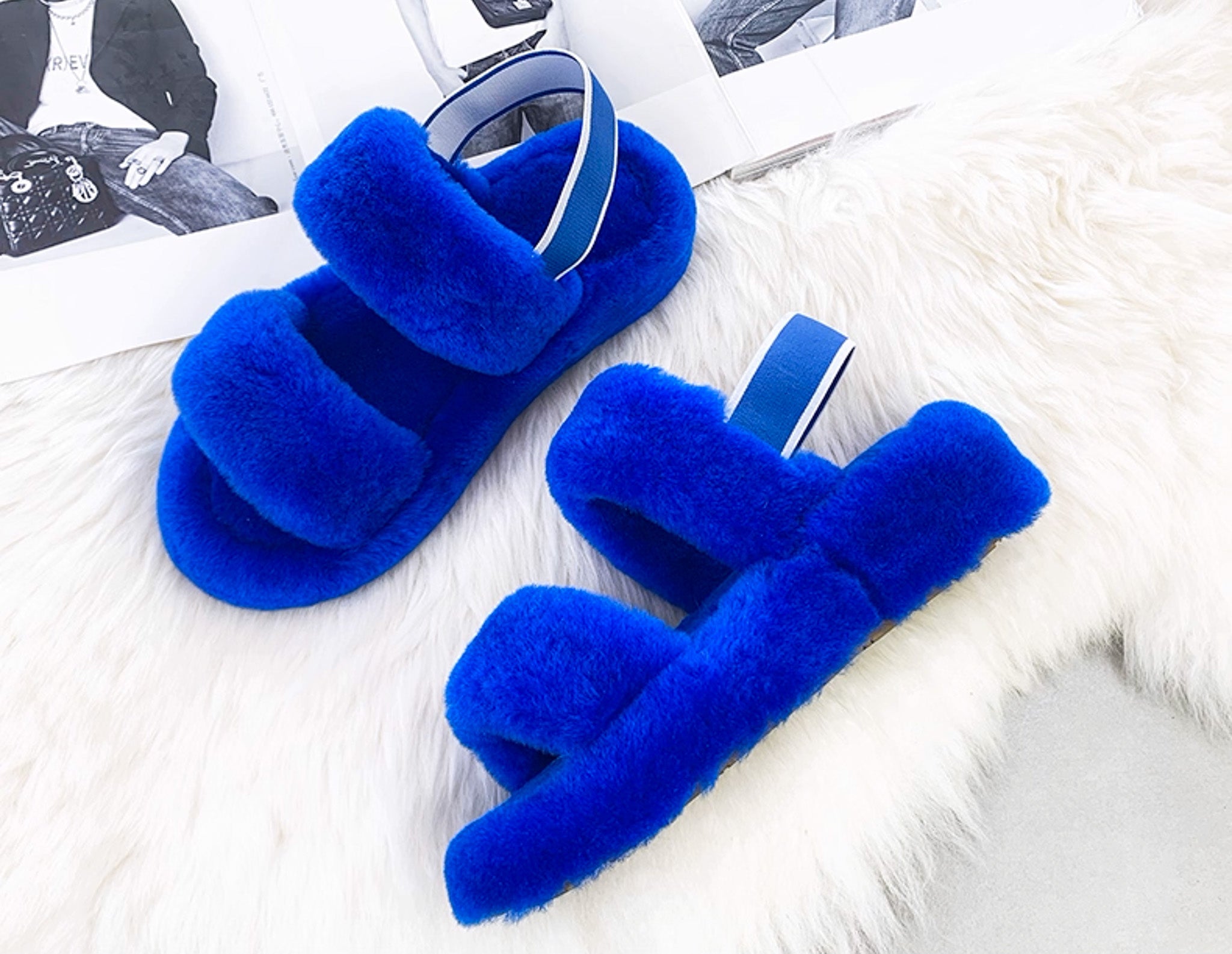 Kael blue real wool