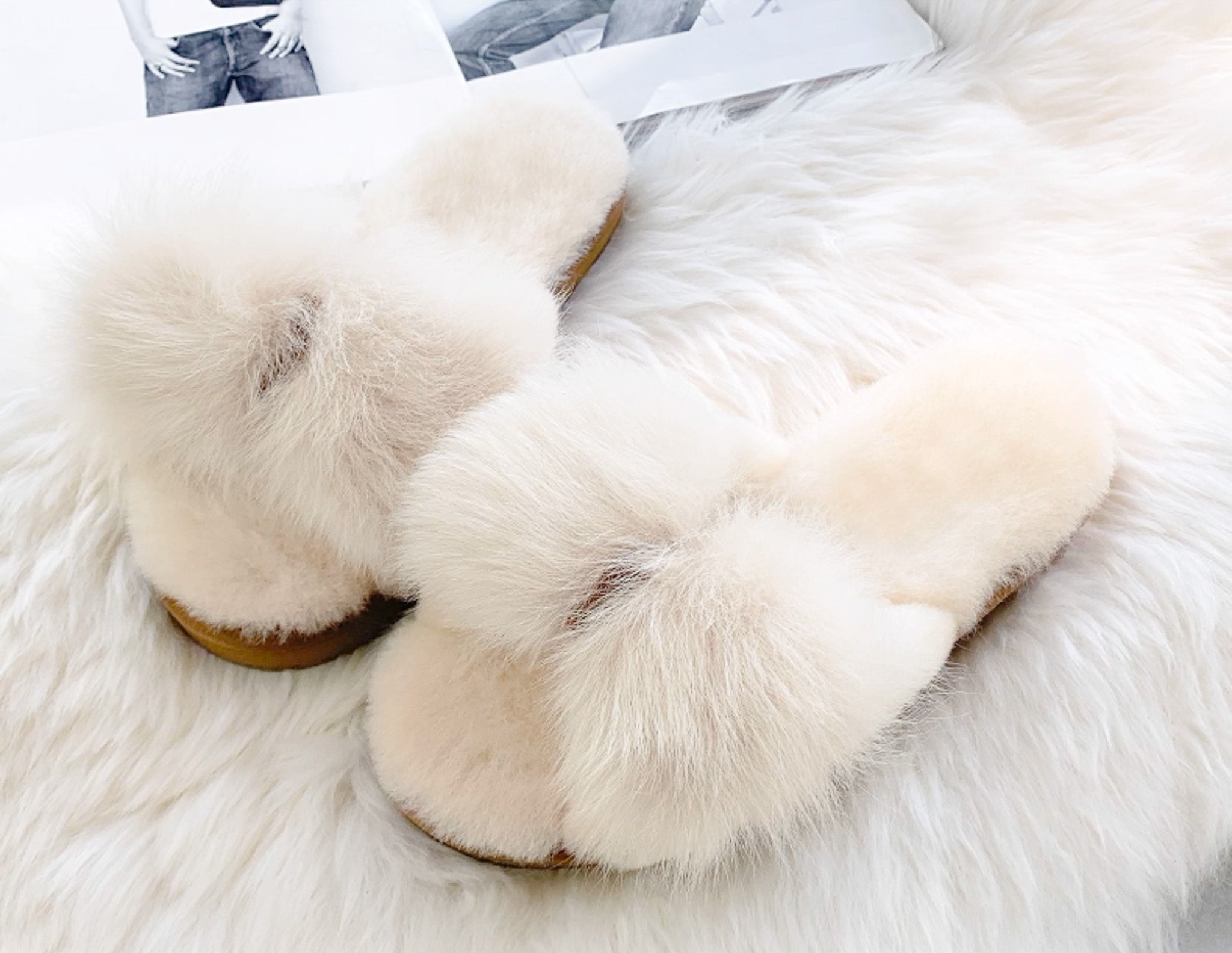 Veda real wool white