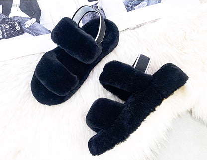 Kael black real wool