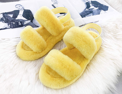 Kael yellow real wool
