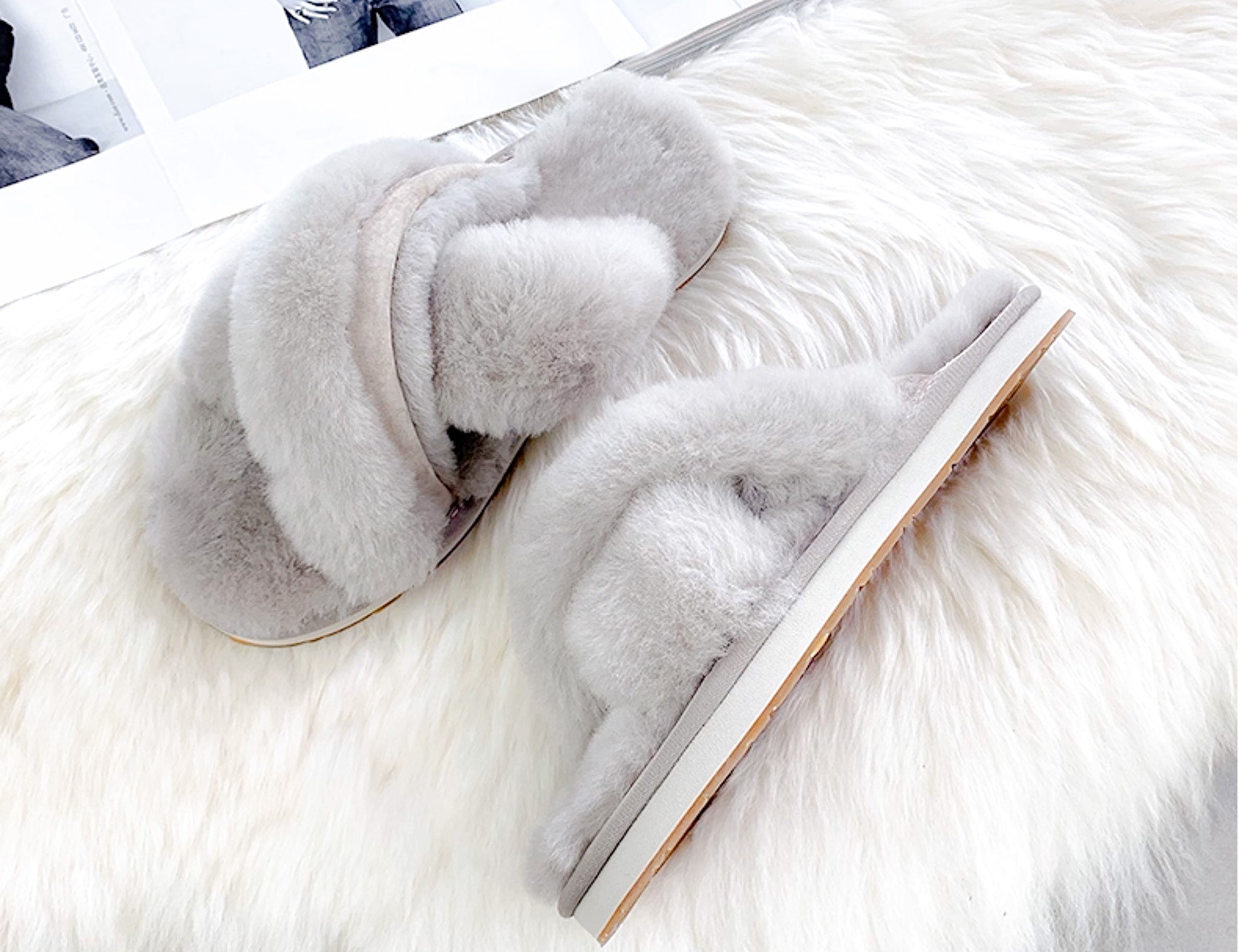 Bliss real wool gray