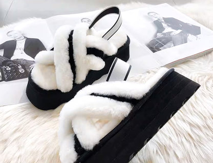 Riga white real wool